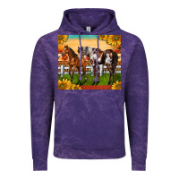 Cloud Purple Western Ranch Horses Vintage Hoodie - LillyAllenDesigns