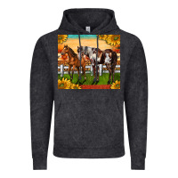 Vintage Black Western Ranch Horses Vintage Hoodie - LillyAllenDesigns