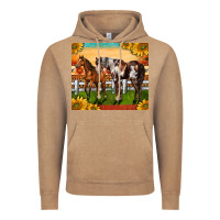 Vintage Coffee Western Ranch Horses Vintage Hoodie - LillyAllenDesigns