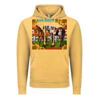 Vintage Mustard Western Ranch Horses Vintage Hoodie - LillyAllenDesigns
