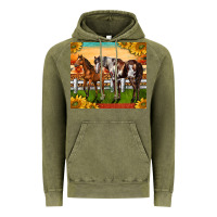 Vintage Olive Western Ranch Horses Vintage Hoodie - LillyAllenDesigns