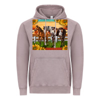 Vintage Zinc Western Ranch Horses Vintage Hoodie - LillyAllenDesigns