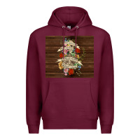 Burgundy kinda emotional with skeleton Premium Hoodie - TumblerDesignByShophia
