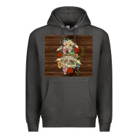 Charcoal Heather kinda emotional with skeleton Premium Hoodie - TumblerDesignByShophia