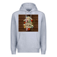 Heather Grey kinda emotional with skeleton Premium Hoodie - TumblerDesignByShophia