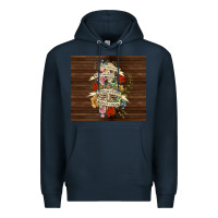 Navy kinda emotional with skeleton Premium Hoodie - TumblerDesignByShophia