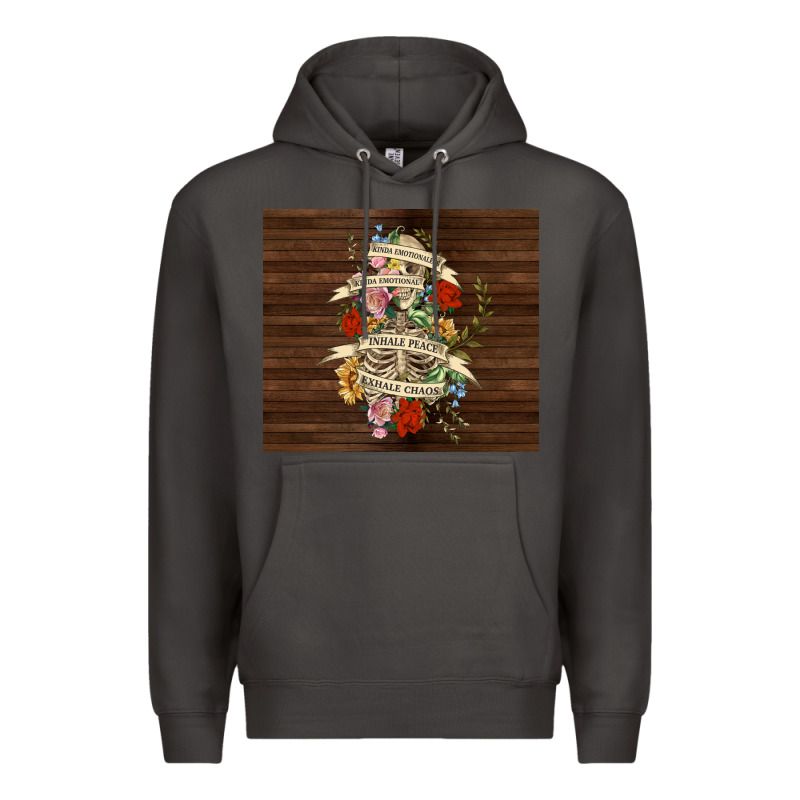 Kinda Emotional With Skeleton Premium Hoodie by TumblerDesignByShophia | Teevron