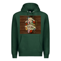 Sports Green kinda emotional with skeleton Premium Hoodie - TumblerDesignByShophia