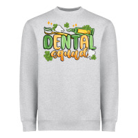 Heather Grey dental squad Heavyweight Sweatshirt - MaliasSmallBusiness