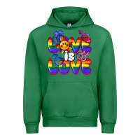 Emerald Love is love Urban Hoodie - FaDigitalArtStudio