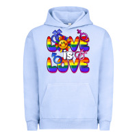 Pigment Grape Ice Love is love Urban Hoodie - FaDigitalArtStudio
