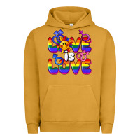 Pigment Peanut Butter Love is love Urban Hoodie - FaDigitalArtStudio