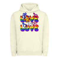 Pigment Pistachio Love is love Urban Hoodie - FaDigitalArtStudio