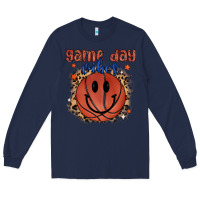 Navy game day vibes Long Sleeve Tee - MaliasSmallBusiness