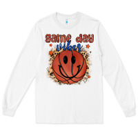 White game day vibes Long Sleeve Tee - MaliasSmallBusiness