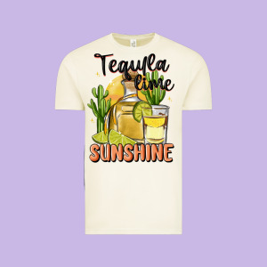 Tequila Lime Sunshine Vintage Tee Designed By Maliassmallbusiness