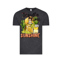 Vintage Black tequila lime sunshine Vintage Tee - MaliasSmallBusiness