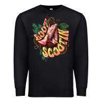 Black Boots scootin Premium Sweatshirt - HowdyJamesFarm