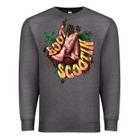 Charcoal Heather Boots scootin Premium Sweatshirt - HowdyJamesFarm