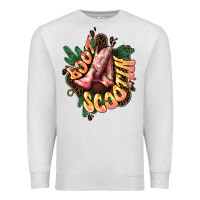 Oatmeal Heather Boots scootin Premium Sweatshirt - HowdyJamesFarm