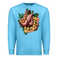 Ocean Blue Boots scootin Premium Sweatshirt - HowdyJamesFarm