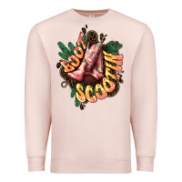 Pale Pink Boots scootin Premium Sweatshirt - HowdyJamesFarm