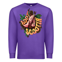 Purple Boots scootin Premium Sweatshirt - HowdyJamesFarm