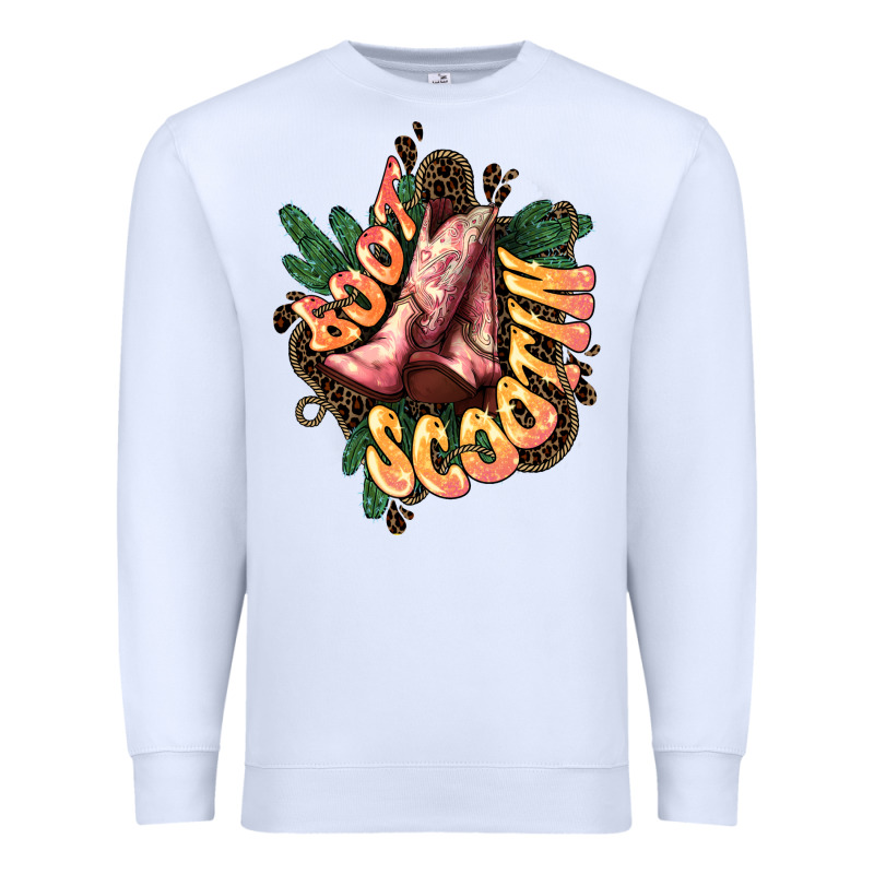 Boots Scootin Premium Sweatshirt by HowdyJamesFarm | Teevron