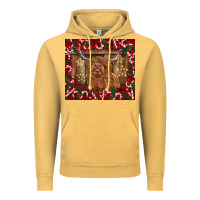 Vintage Mustard Christmas highland cow with candy canes Vintage Hoodie - BarkalooDesign