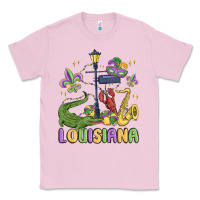 Bubblegum Pink louisiana mardi gras Classic Tee - MaliasSmallBusiness