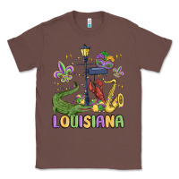 Chestnut louisiana mardi gras Classic Tee - MaliasSmallBusiness