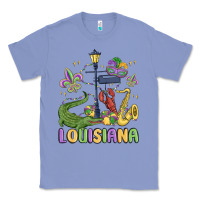 Colony Blue louisiana mardi gras Classic Tee - MaliasSmallBusiness