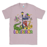 Lilac louisiana mardi gras Classic Tee - MaliasSmallBusiness