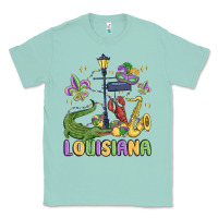 Seafoam louisiana mardi gras Classic Tee - MaliasSmallBusiness