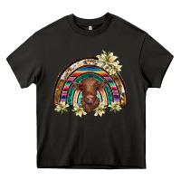 Asphalt scottish calf rainbow Heavy Core Tee - BarkalooDesign