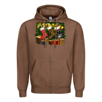 Chestnut Christmas Zipper Hoodie - RanaPortraitStore