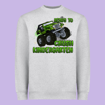 Ready To Crush Kindergarten Heavyweight Sweatshirt Designed By Maliassmallbusiness