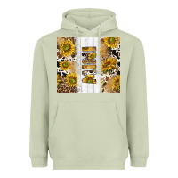 Matcha western mother's day mini with cowhide and sunflowers tumbler tbs Heavyweight Hoodie - TumblerDesignByShophia