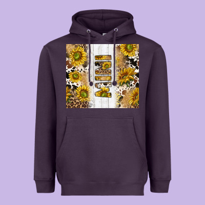 Western Mother's Day Mini With Cowhide And Sunflowers Tumbler Tbs Heavyweight Hoodie Designed By Tumblerdesignbyshophia