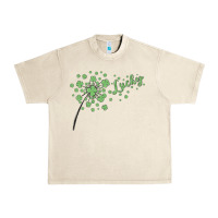 Sandshell four leaf clover Urban Heavy Tee - MaliasSmallBusiness