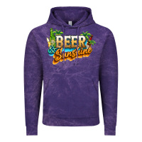 Cloud Purple Beer and sunshine Vintage Hoodie - NancyCooperArtShop