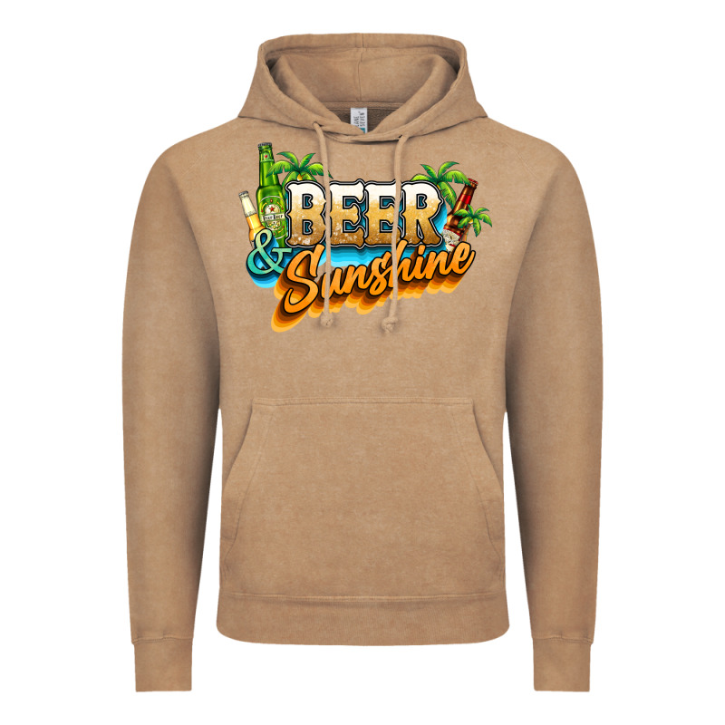Beer And Sunshine Vintage Hoodie by NancyCooperArtShop | Teevron