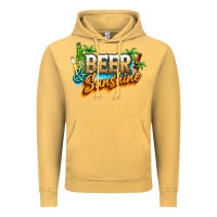 Vintage Mustard Beer and sunshine Vintage Hoodie - NancyCooperArtShop