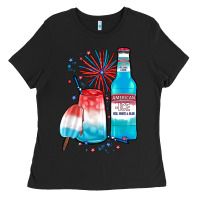 Black th of july drinks, american ice Ladies Tee - JahusDesignShop