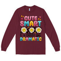 Burgundy merry christmas gnomies Long Sleeve Tee - MaliasSmallBusiness