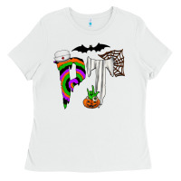 White pt Ladies Tee - CowhideDigitalArt