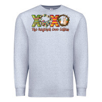 Heather Grey Xoxo the original love letters Easter Day Premium Sweatshirt - HowdyJamesFarm