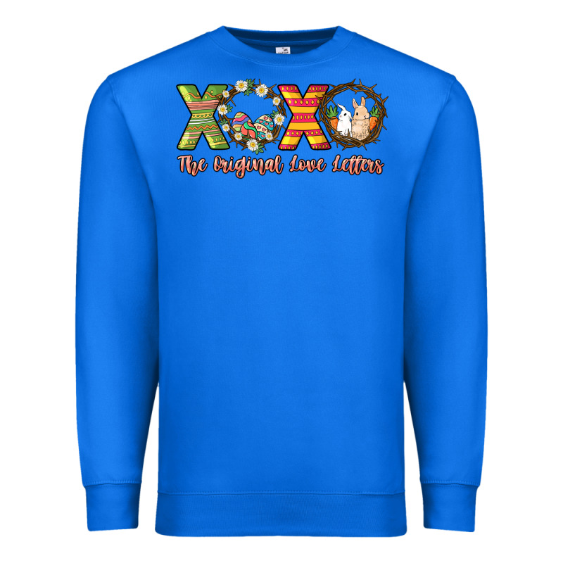 Xoxo The Original Love Letters Easter Day Premium Sweatshirt by HowdyJamesFarm | Teevron