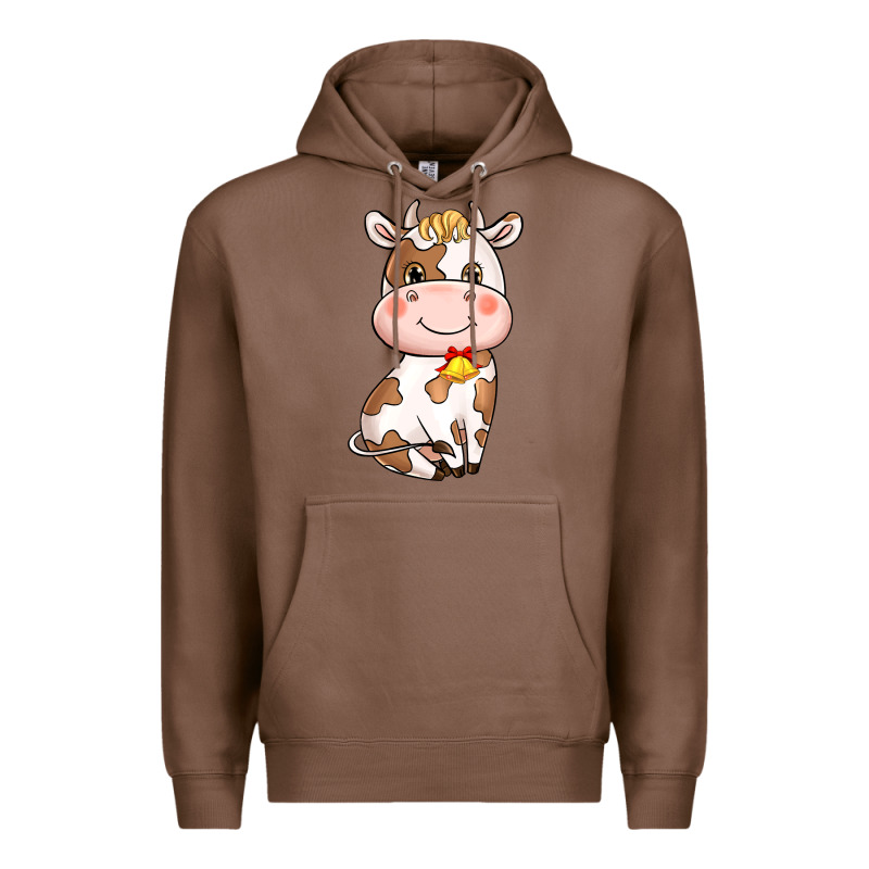 Cartoon Cow Premium Hoodie by HowdyJamesFarm | Teevron