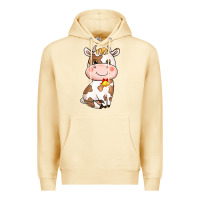Pina Colada Cartoon Cow Premium Hoodie - HowdyJamesFarm